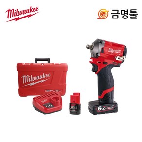 밀워키 M12 FIWF12-632C 충전임팩렌치 6.0AH 3.0AH 케이스포함 1/2인치 풀세트 임팩트렌치