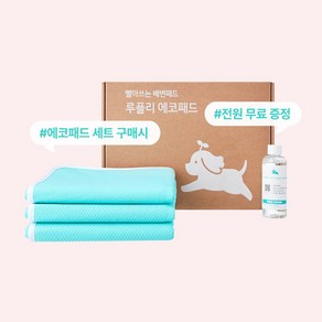 [루플리 에코패드] 프리미엄 빨아쓰는 배변패드 친환경 강아지 패드, 1개, 1개입