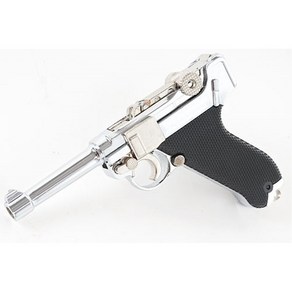 장난감 독일군 권총 루거P08 스케일 모델건 은색 풀메탈 시뮬레이션건 Silver Luger P Model gun Metal simulation pistol hand guns