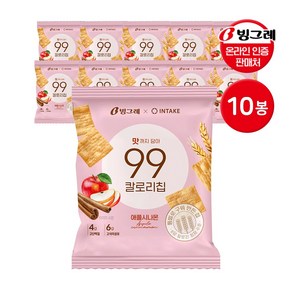 기타 빙그레 99칼로리칩 애플시나몬 30g 10봉, 99칼로리칩 애플시나몬 10봉, 10개