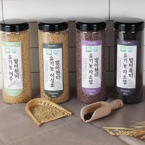 씻고 불릴 필요없는 가미사 유기농 발아현미 발아흑미 800g, 유기농 여주 발아현미 800g