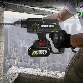 WORX 웍스 WU386 충전해머드릴 충전식 함마드릴, 1개