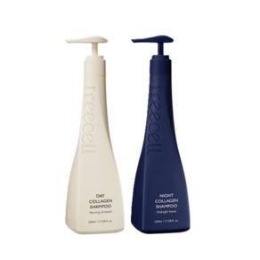 [1+1] 트리셀 데이 나이트 콜라겐 샴푸 2종 세트 520ml+520ml 대용량 TREECELL 아침엔 모발케어 저녁엔 두피케어, 2개, 520ml
