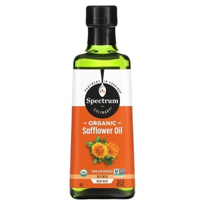 Spectum Oganic Safflowe Oil 16 Fl Oz Spectum 유기농 홍화 오일 16 Fl Oz, 473ml, 1개