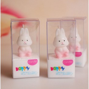 핑크토끼초 1pcs 케익초 파티초 생일초, 1개, 25ml, 무향