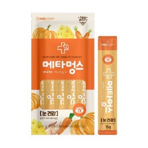 메타멍스 강아지 기능성 건강츄르 15g x 5P 관절/눈/장/면역/체중관리 5종 5개 묶음, 눈건강5개