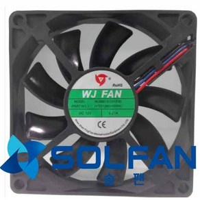 솔팬 WJS801512H-F30 DC12V FAN DC팬 80mm 사이즈 / WJ팬 / 80MM X 15MM 사이즈 / 3000RPM / MADE IN CHINA, 1개