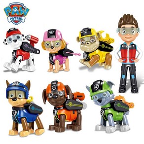 퍼피구조대 Paw Ptol Toys 팻 순찰 세트 장난감 자동차 조회 Playset 명령 센터 Patulla Canina 완구 액션 피겨 모델 체이스 키즈 선물, 1개