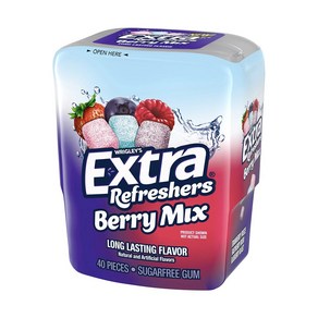 Exta 무설탕 엑스트라 베리 믹스껌 40개입 / Exta Bey Mix Chewing Gum 40 ct, 1개