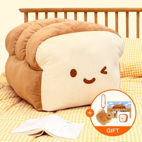 [+사은품 증정] 코튼푸드 식빵 대형인형 바디필로우 등받이쿠션 70CM