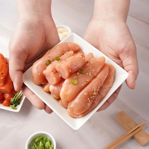 [HACCP인증] 백명란젓갈 1kg (500g x 2통) 소포장 저염명란, 2개, 500g