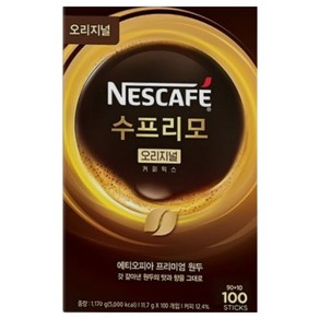 네스카페 수프리모 오리지널 커피믹스 콜롬비아 에티오피아 원두, 11.7g, 100개입, 1개, 11.7g