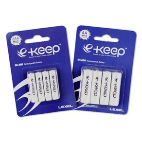 [LEXEL BATTERY] [충전지] 렉셀 e-keep [900mAh/AAA형/4알]