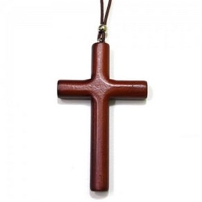 향나무 십자가 목걸이 wood coss necklace