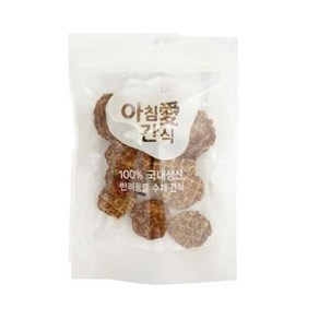 아침애 수제간식 오리떡갈비 와퍼 80g 당근/브로콜리/치즈, 당근, 1개