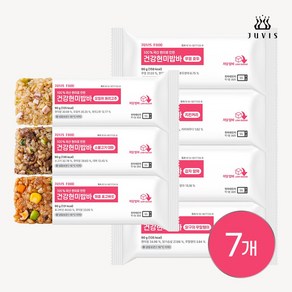 쥬비스 건강현미밥바 오리지날 맛선택, 90g, 7개, 소고기깍두기