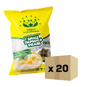 Sago Tapioca peal 사고 타피오카 펄 망고사고 화이트 박스, 20개, 400g