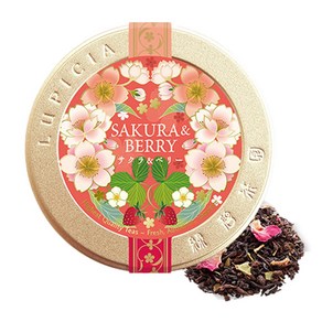 LUPICIA 루피시아 SAKURA & BERRY - 사쿠라 & 베리 50g 한정 디자인 캔입, 1개, 1개입