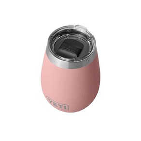 YETI Ramble 295.7ml(10온스) 와인 텀블러 진공 단열 매그슬라이더 뚜껑이 있는 스테인리스 스틸 캐니언 레드, 샌드스톤 핑크, 1개