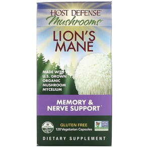 Lions Mane Memoy Neve Suppot 120 베지캡, 1개, 120정