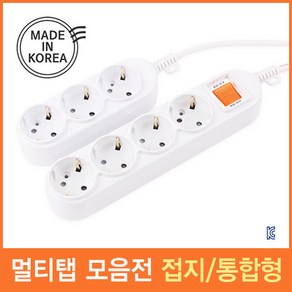 대한 국내산 멀티코드 접지 통합 모음 (1.5m.2.5m.3m.5m.10m) KC 멀티탭, 1.5m, 통합스위치 6구, 1개