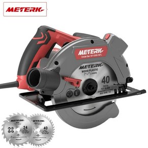 Metek 원형톱 전기톱 1500W 62MM 톱날 세트, 1세트