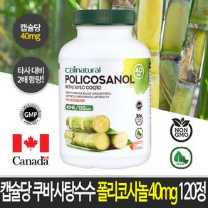 4+1쿠바산 사탕수수 폴리코사놀 80mg+건강 보조제 30mg/캐나다 생산 캐나다 GMP/NPN인증