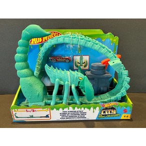 Mattel 핫휠 City Toxic Scopion Attack Set Aena Tack Ca NIB SEALED, 1개