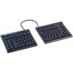 키네시스 KINESIS Feestyle2 블루투스 무선 인체공학 키보드, 블랙, PC 레이아웃