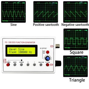 FG-100 DDS 기능 신호 발생기 주파수 카운터 모듈 사인 사각형 톱니 파형 1Hz - 500KHz, 1개