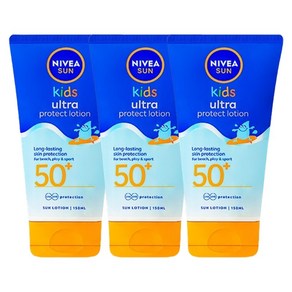 니베아 선 키즈 울트라 프로텍트 선 로션 SPF50+, 150ml, 3개