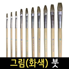 페인트붓 그림붓 화색 벽화붓 브러쉬 작은붓 페인팅붓 미술 수채화붓, 그림붓 화색 #2, 1개