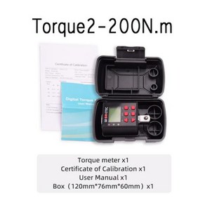 고정밀 디지털 토크 계량기 조정 가능한 어댑터 전문 전자 렌치 01340 Nm, 1개
