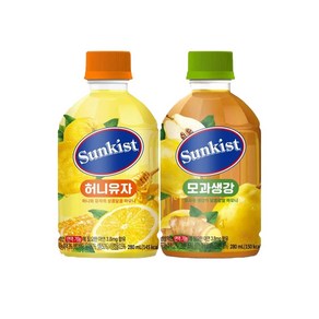 썬키스트 280ml 모과생강 12입 + 허니유자 12입