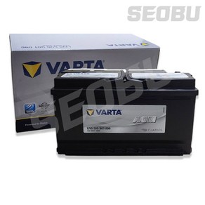 바르타 VARTA AGM95 블랙 / 실버 자동차배터리 싼타페 맥스크루즈 제네시스G70 쏘렌토 카니발 올뉴SM7 스팅어 차량용밧데리, 1개, VARTA AGM95(블랙) 대여안함+폐전지반납