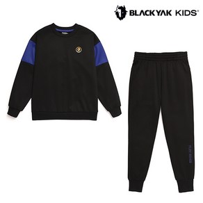 블랙야크 키즈 BKC에센셜 기모맨투맨세트 1BKSEW1904_BK