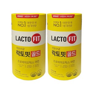 락토핏 생유산균 골드 2g x 50포 x2개, 100g, 2개