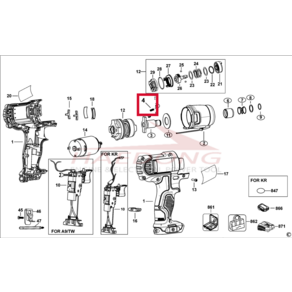 당일발송 [부품번호 4번] 디월트 DCF815용 볼 스프링 N020157