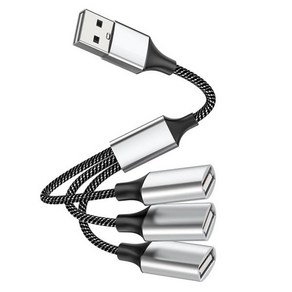 1 PCS USB-USB 2.0 트리플 USB 포트 허브 OTG 어댑터 케이블 Hab 데이터 충전 변환기 확장 분배기 A-3, 2.USB Male to USB 3F, 1개