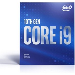 Intel Coe i9-10900F 데스크탑 프로세서 10코어 최대 5.2GHz(프로세서 그래픽 제외) LGA 1200(Intel 400 시리즈 칩셋) 65W