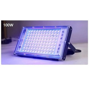 UV LED 블랙라이트 50W 100W 형광 야광 물감 놀이 행사용 무대, 100와트, 1개