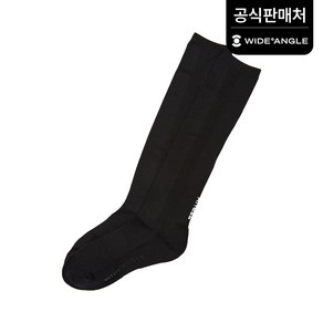 와이드앵글 공식 여성 TO 매쉬 배색 아쿠아 니삭스 골프 양말 골프 양말 WWP25S05Z1, 1개, Black