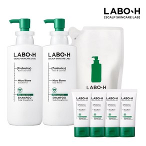 [신라쇼 ONLY]라보에이치 두피강화클리닉 샴푸 탈모증상완화 400ml*2+리필팩 400ML+증정