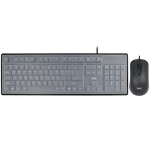 TGIC 유선 멤브레인 저소음 키보드 마우스 세트 키스킨포함 TGC-MK8000S (고급 마우스패드 증정), 블랙, MK8000, 일반형