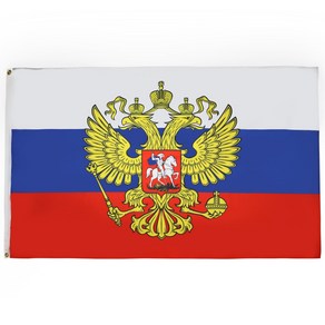 AZ FLAG - Russia With Eagle Flag - 2x3 Ft - 100D P AZ 플래그 - 독수리 깃발이 있는 러시아 - 2x3피트 - 100D 폴리에스터 러시아, 1개, null) 1, AZ FLAG Rus