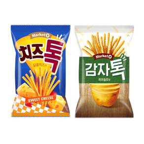 오리온 치즈톡107gX2개 + 감자톡 허브솔트맛 107gX2개, 428g, 1세트