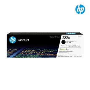 정품 HP No.222X W2220X 대용량 (토너/검정/3 175매/3203dn/3203dw/3303sdw/3303fdn/3303fdw), 1개