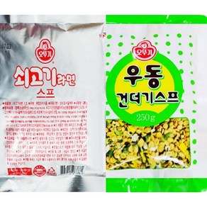 오뚜기 쇠고기 라면스프 285g+우동 건더기스프 250g, 1세트