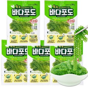 우미부도 톡톡 바다포도 20g X 5개 총 100g