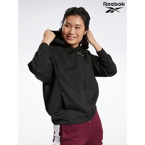 리복 Reebok 여성 트레이닝 W DMX 니트 후디 트랙탑 REJU1F033BK